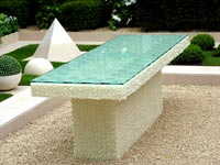 white-marble-garden-table