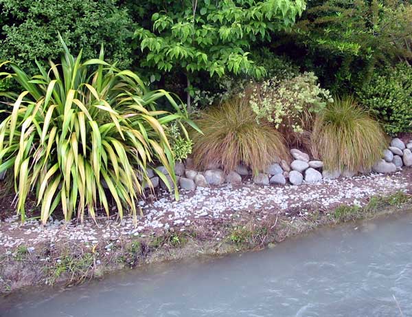   Newly leveled and laid with small stones. 