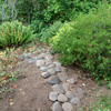 The stone path is fixed...